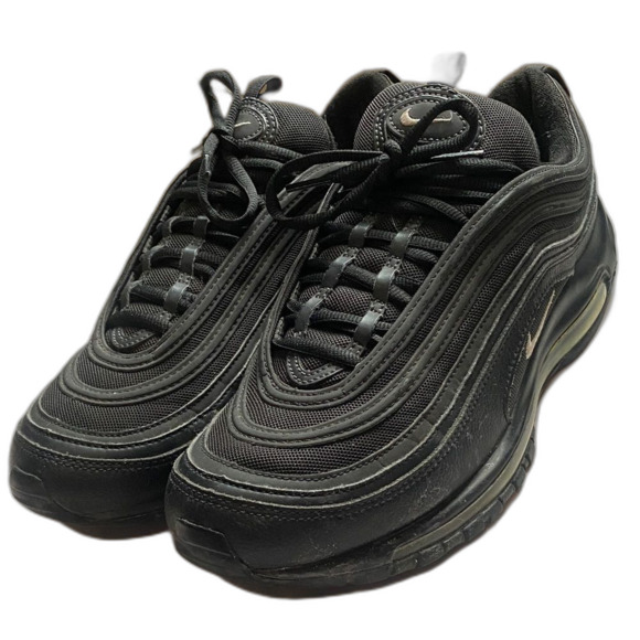 Nike Air Max 97 Triple Black Men’s Sneakers Size 10.5 Pre-Owned Authentic